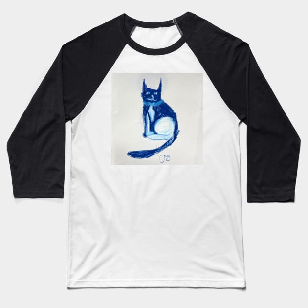 A Nice Kitty Baseball T-Shirt by cintclare